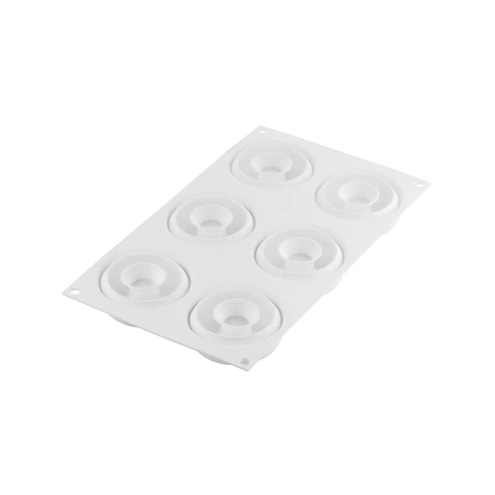 Silikomart DONUTS GOURMAND 80 Silicone Mold 6 Cavities 72x27mm