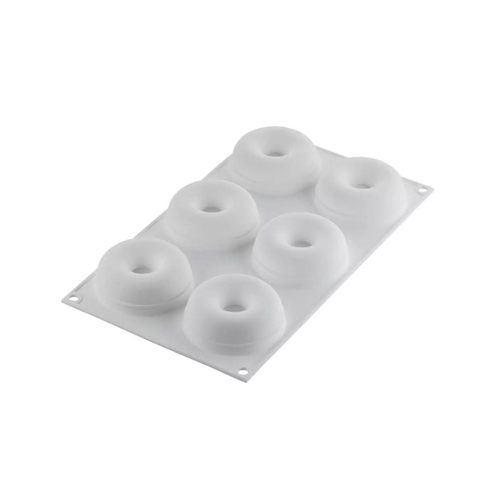 Silikomart DONUTS GOURMAND 80 Silicone Mold 6 Cavities 72x27mm