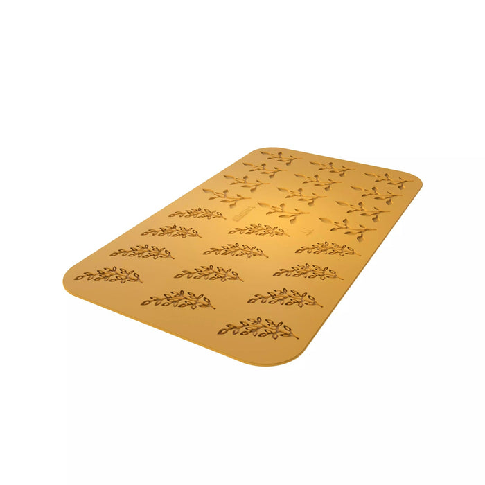 Silikomart EDEN mold with 12 leaf cavities, Two leaf design silicone mold detail, Thin leaf decoration platinum silicone mold