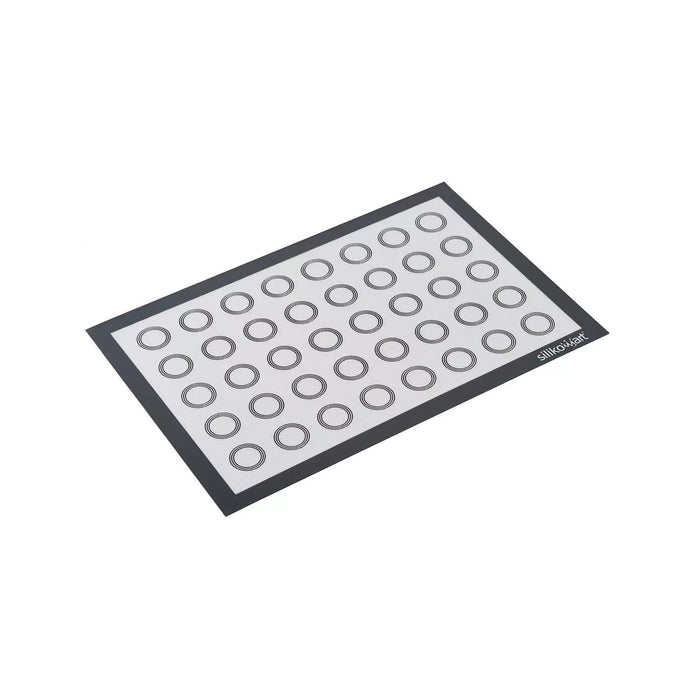Silikomart FIBERGLASS baking sheet with circles, Reinforced silicone mat with guides, Professional choux baking sheet