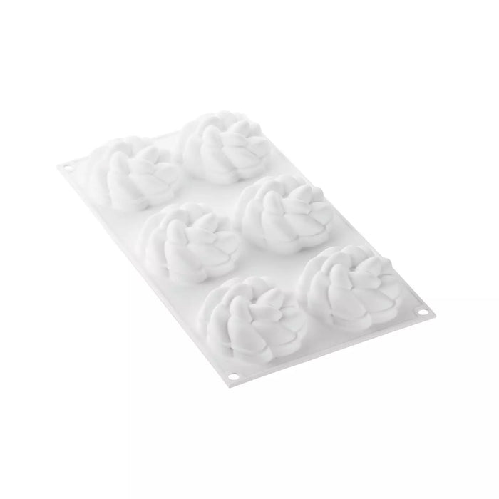 Silikomart FLEUR 90 Silicone Mold – 6 Cavities dia99x35mm