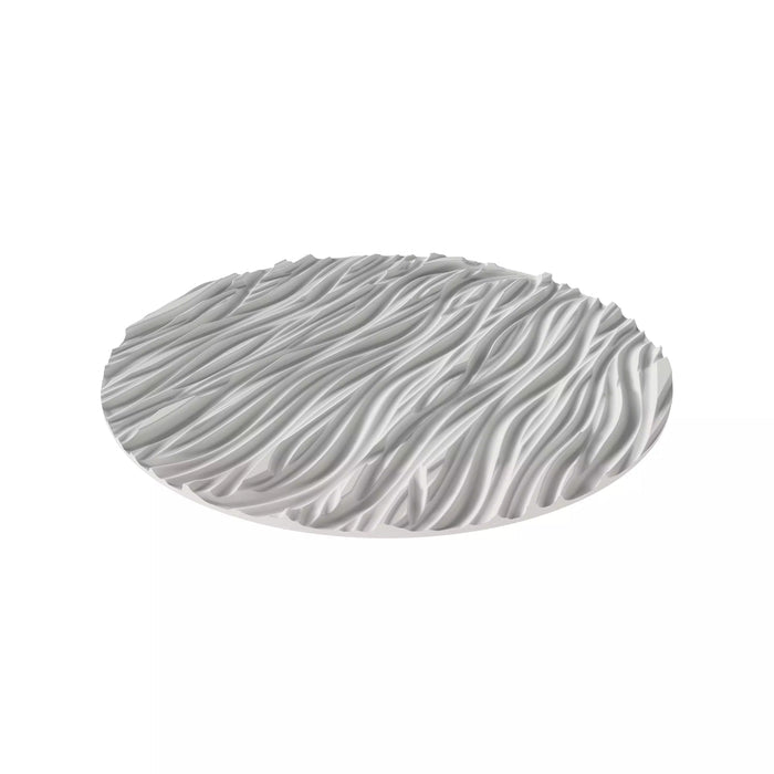 Silikomart LEVANTE 1200 large silicone mold with matching mat, dia180x50mm mold showing 1200ml capacity, Large entremet mold set with silicone mat detail