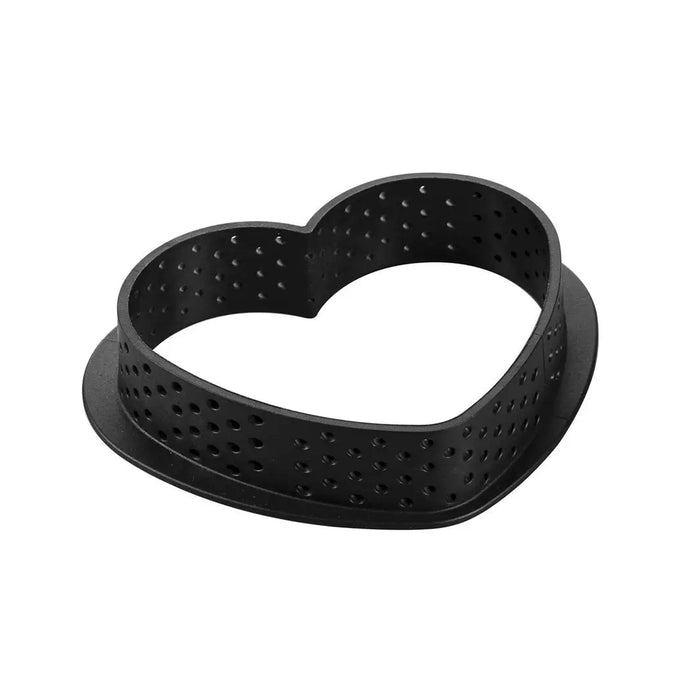 Silikomart KIT TARTE RING AMORE 80x70mm – Heart-Shaped Set with 8 Rings