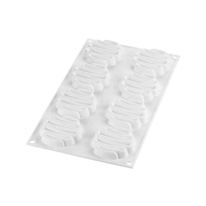 Silikomart KIT TARTE RING HONORE dia80mm – Set with Silicone Mold + 8 Rings
