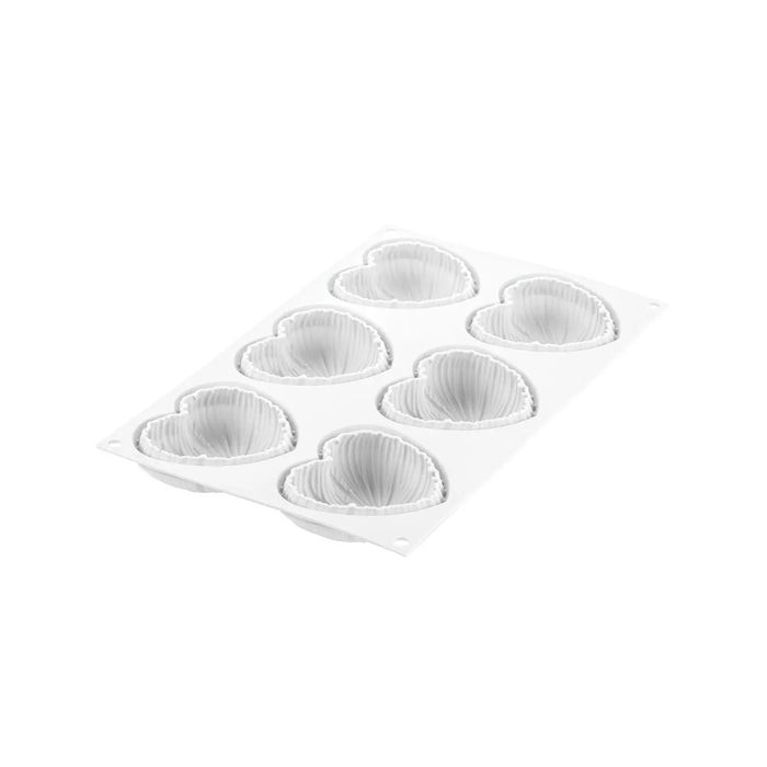 Silikomart LOVELY 110 Silicone Mold – 6 Cavities 82x77x31mm with Cutter