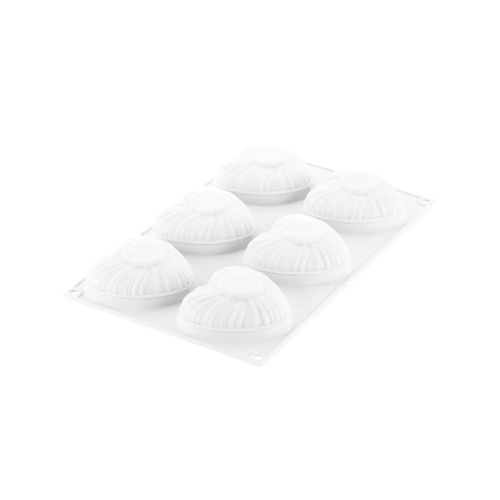 Silikomart LOVELY 110 Silicone Mold – 6 Cavities 82x77x31mm with Cutter