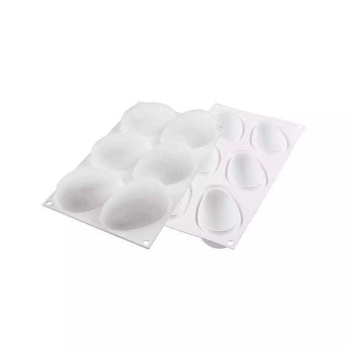 Silikomart MANGO 130 mold with 10 mango cavities, Realistic mango-shaped mold detail, Tropical fruit platinum silicone mold