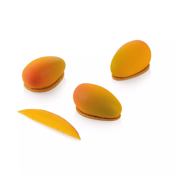 Silikomart MANGO 30 Silicone Mold 16 Cavities 57x35x26mm with Cutter