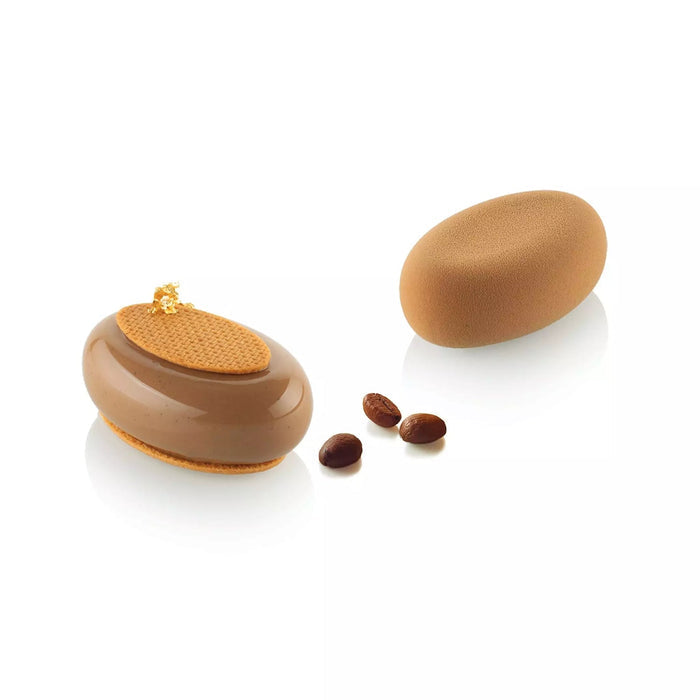 Silikomart OVAL 80 Silicone Mold 8 Cavities 80x52x30mm with Cutter