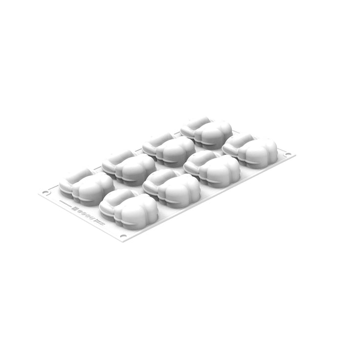 Silikomart RABBIT 70 Silicone Mold 8 Cavities 76x50x29mm with Cutter