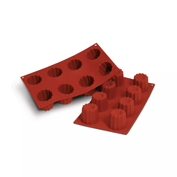 Silikomart SF050 Terracotta Naked mold, Natural color Bordelais silicone mold, Terracotta finish cannel mold