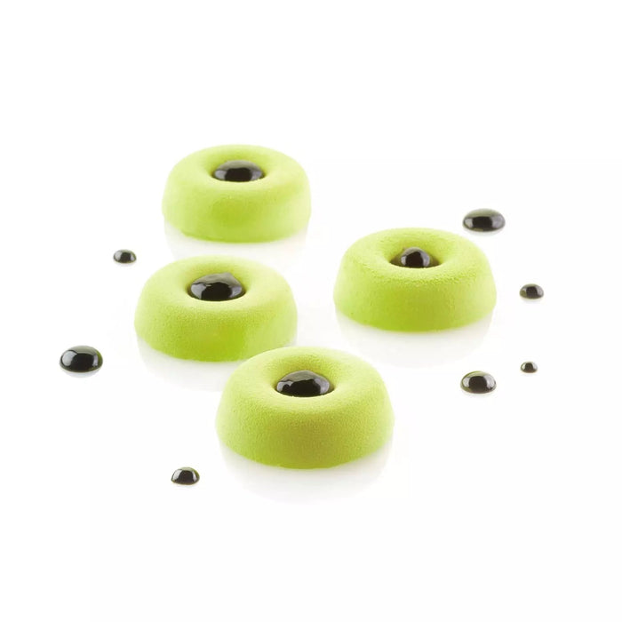 Silikomart SF084 Medium Oval Savarin Silicone Mold – 10 Cavity