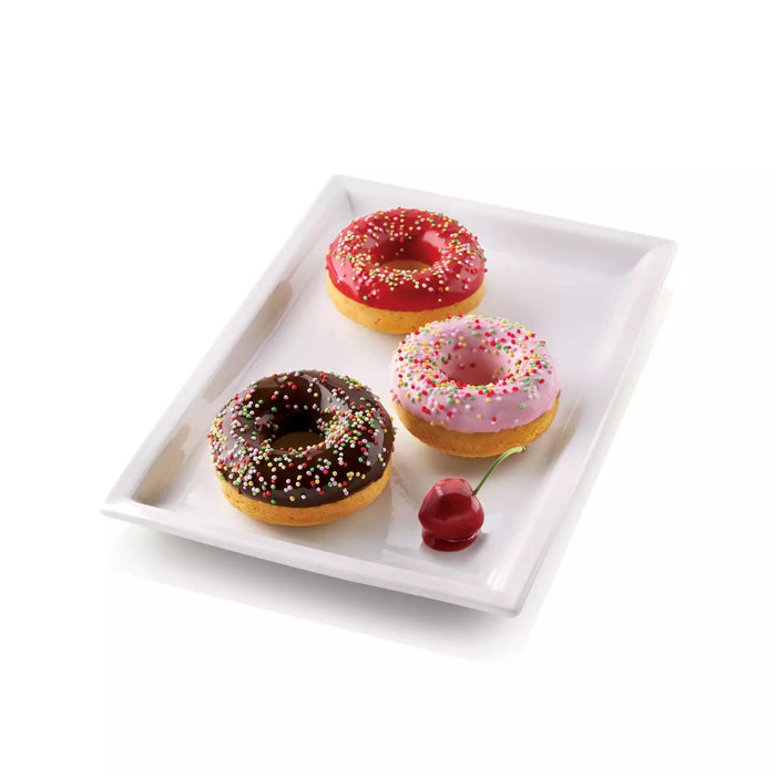 Silikomart SF170 Donuts Silicone Mold 6 Cavities 75/25x28mm