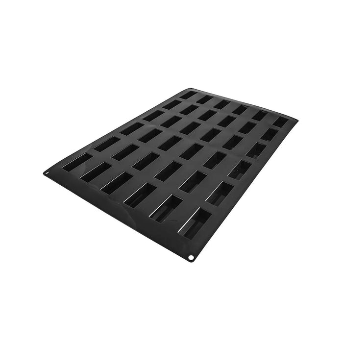 Silikomart SQ069 mold with 36 financier cavities, High-volume French cake mold, Professional financier platinum silicone mold