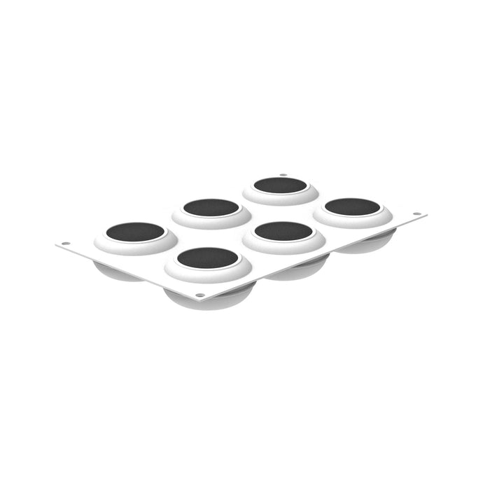 Silikomart STONE 145 mold with 6 rock cavities, Stone texture mold detail, Natural rock platinum silicone mold