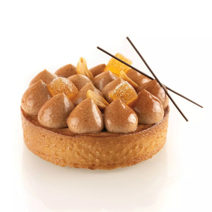 Silikomart TARTE RING ROUND dia80mm – Set of 6 Micro-Perforated Rings