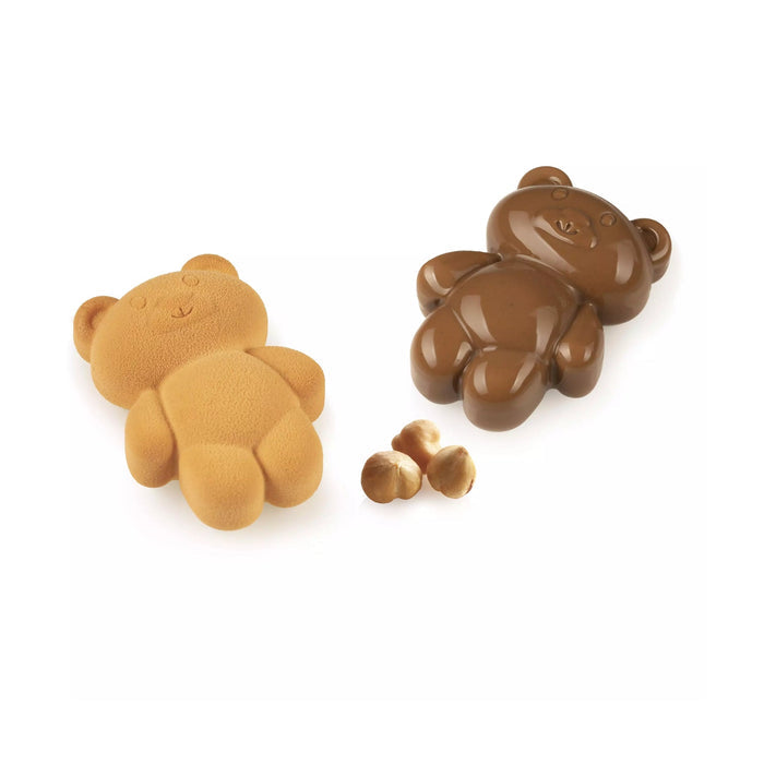 Silikomart TEDDY BEAR 68 Silicone Mold 8 Cavities 79x56x27mm with Cutter