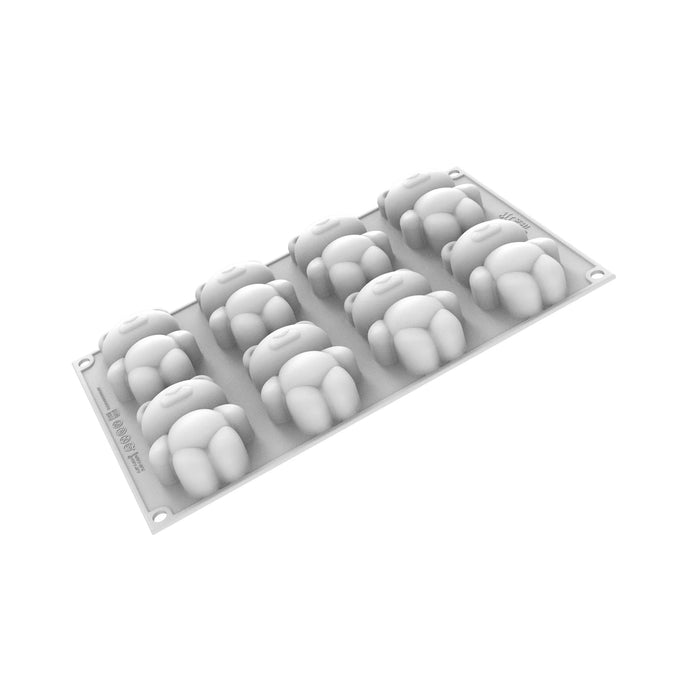 Silikomart TEDDY BEAR 68 Silicone Mold 8 Cavities 79x56x27mm with Cutter
