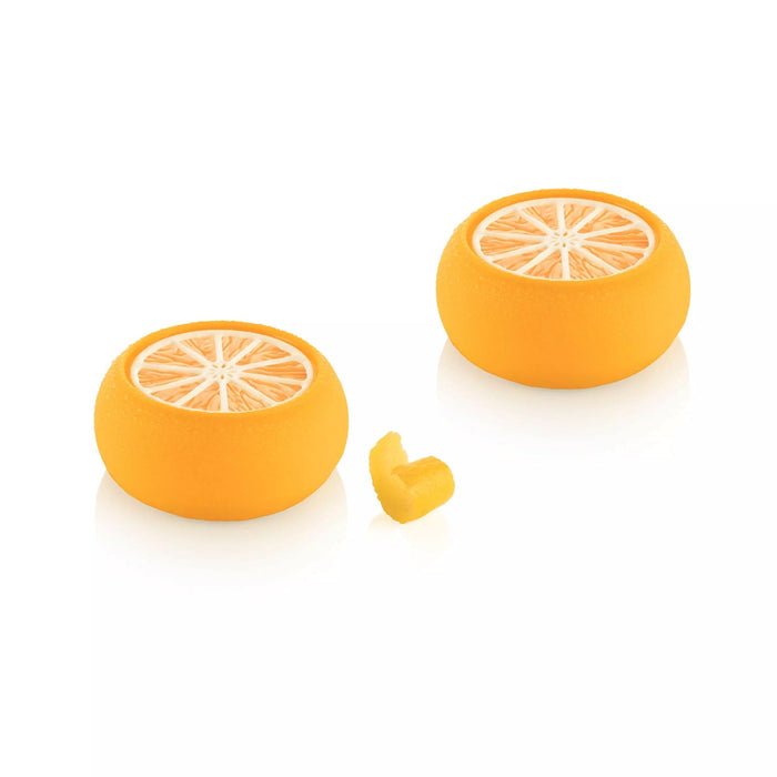 Silikomart THE SLICE OF CITRUS 100 Silicone Mold 6 Cavities 70x31mm with Mat