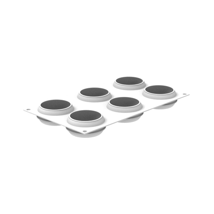 Silikomart THE SLICE OF CITRUS mold with 6 cavities, Citrus slice mold detail, Fruit wedge platinum silicone mold