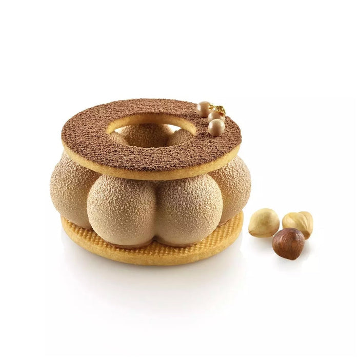 Silikomart TRUFFLE CROWN 90 Silicone Mold – 6 Cavities dia82x29mm with Cutter