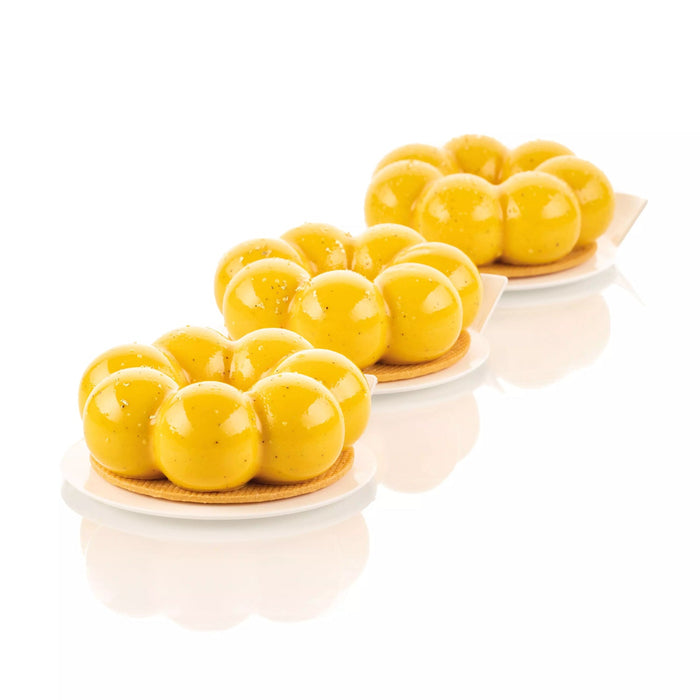 Silikomart TRUFFLE CROWN 90 Silicone Mold – 6 Cavities dia82x29mm with Cutter