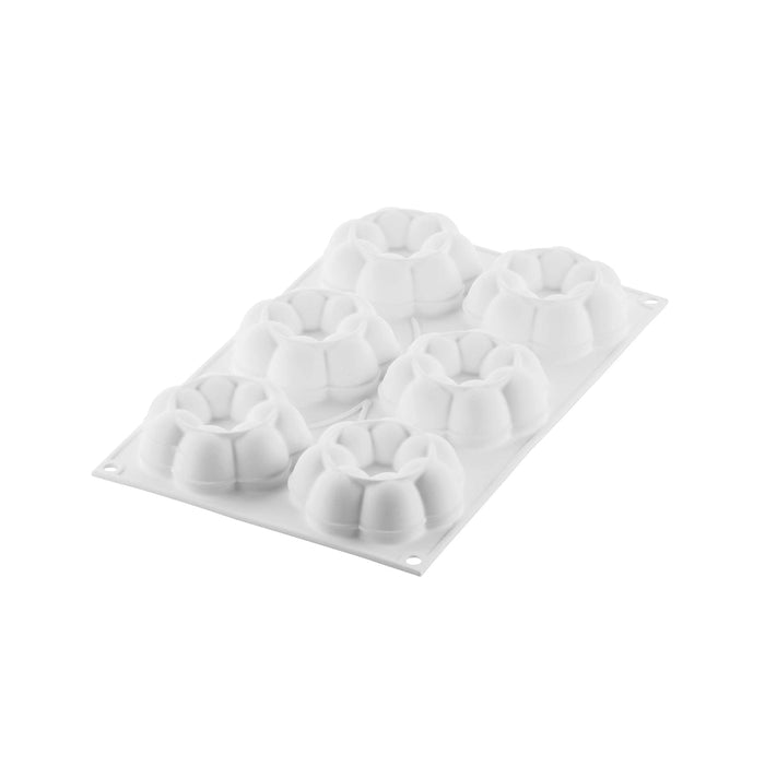 Silikomart TRUFFLE CROWN 90 Silicone Mold – 6 Cavities dia82x29mm with Cutter