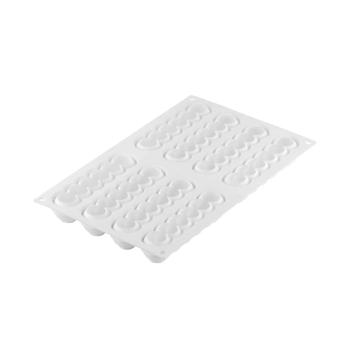 Silikomart TRUFFLE ECLAIR 75 Silicone Mold – 8 Cavities 130x31x28mm with Cutter