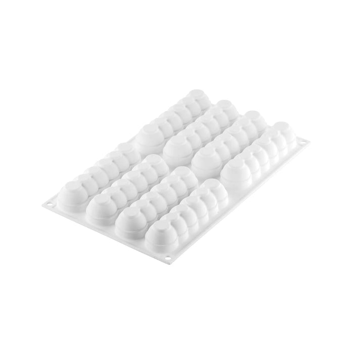 Silikomart TRUFFLE ECLAIR 75 Silicone Mold – 8 Cavities 130x31x28mm with Cutter