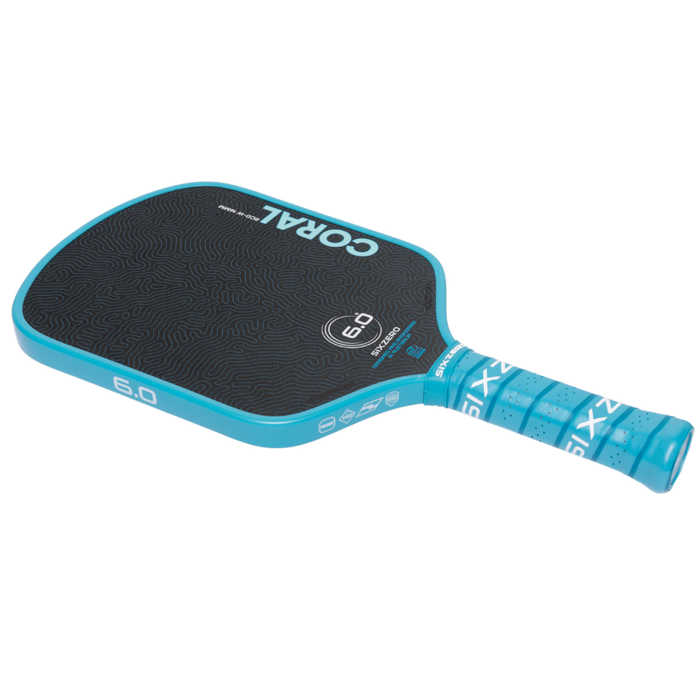 Six Zero Coral 16mm Widebody Pickleball Paddle