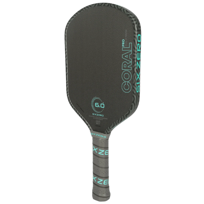Six Zero Coral Pro 16mm Elongated Pickleball Paddle - Electric Blue