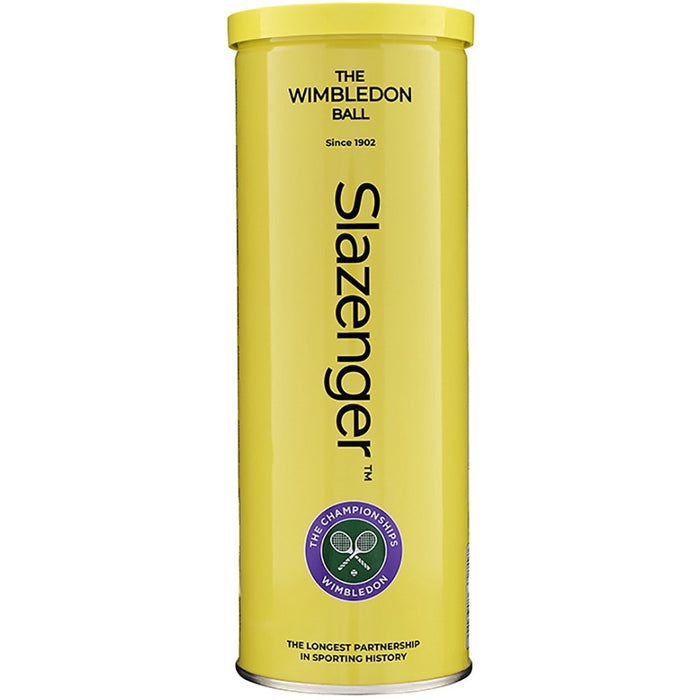 Slazenger Wimbledon 3 Tennis Ball Can