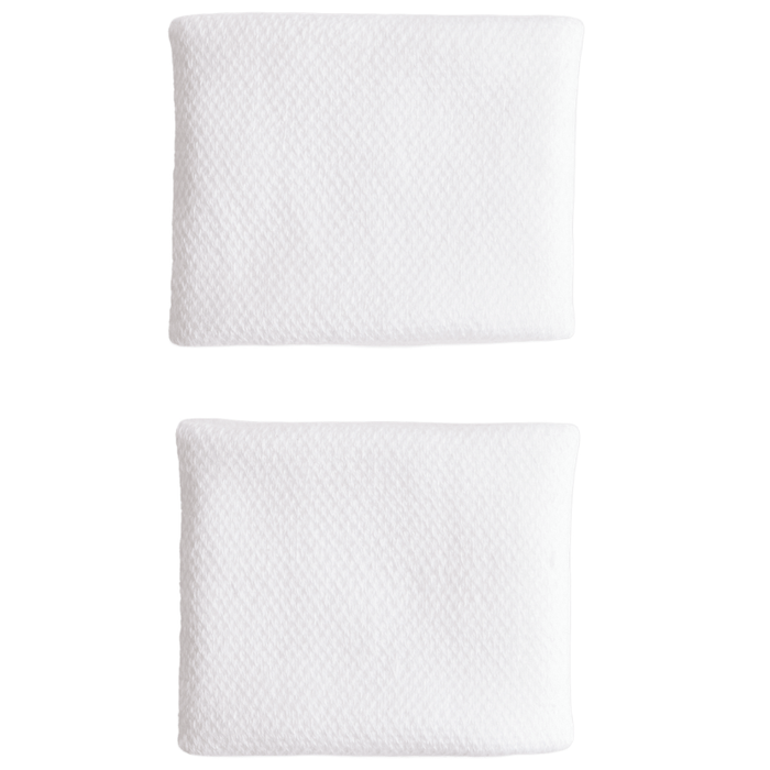 Adidas Small Tennis Wristband - White/Iron Met
