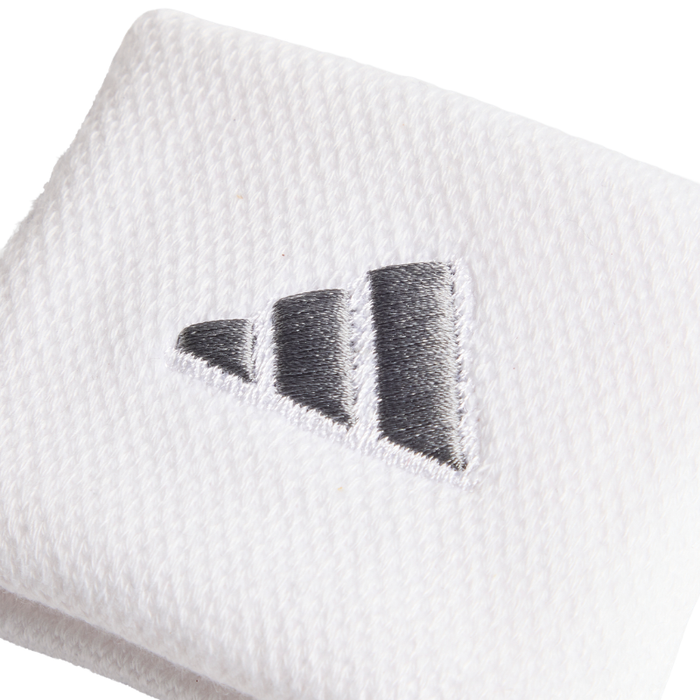 Adidas Small Tennis Wristband - White/Iron Met