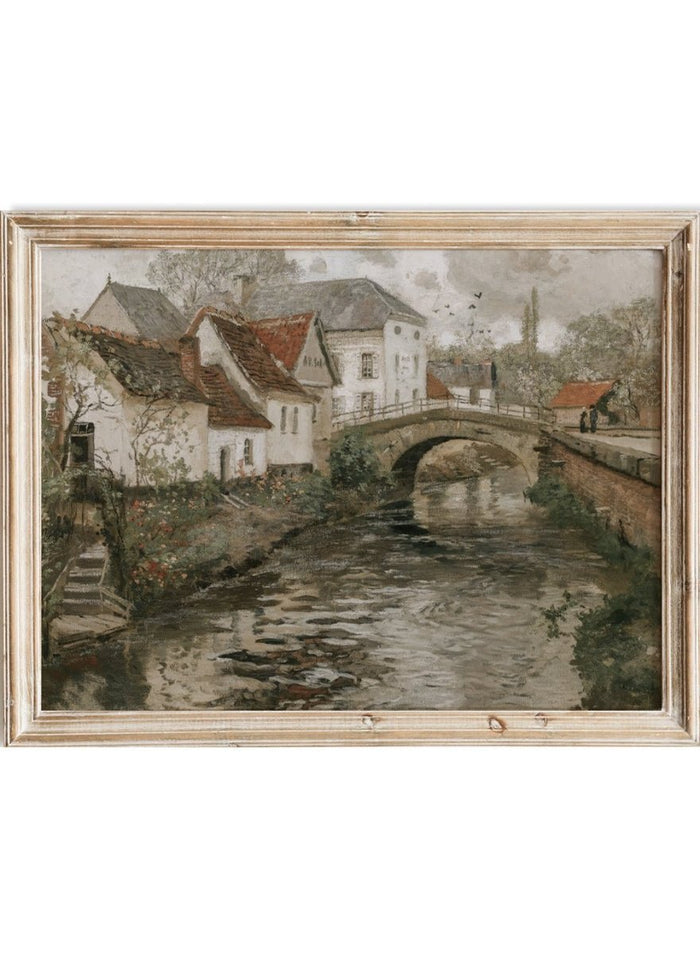 "Small Town Near La Panne, Belgium" Art Print_Sugar & Canvas_Thaulow Frits