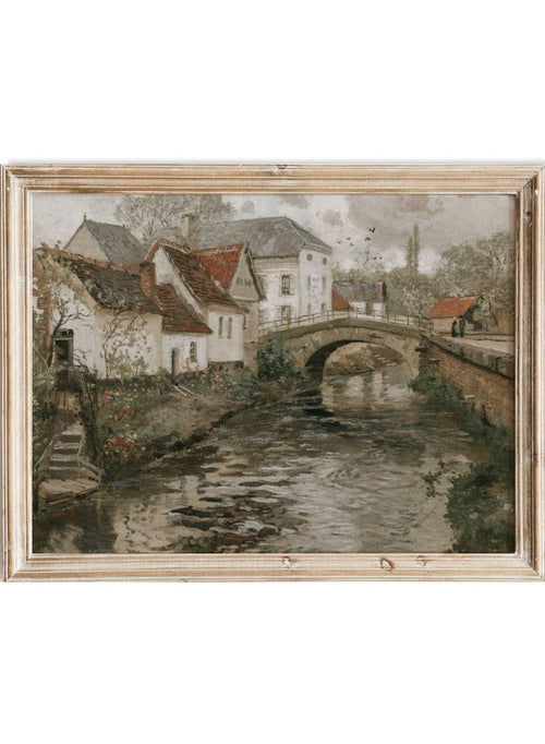 "Small Town Near La Panne, Belgium" Art Print_Sugar & Canvas_Thaulow Frits