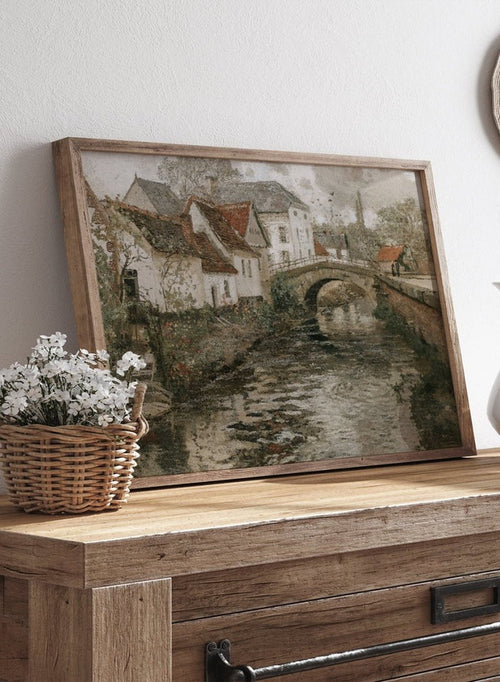 "Small Town Near La Panne, Belgium" Art Print_Sugar & Canvas_Thaulow Frits