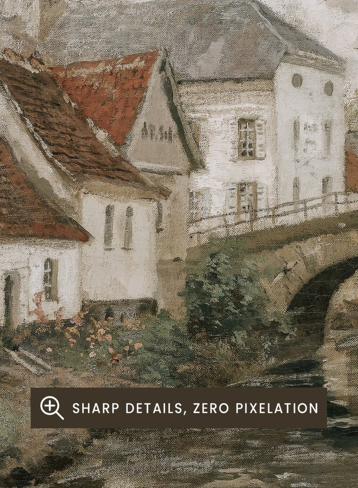 "Small Town Near La Panne, Belgium" Art Print_Sugar & Canvas_Thaulow Frits