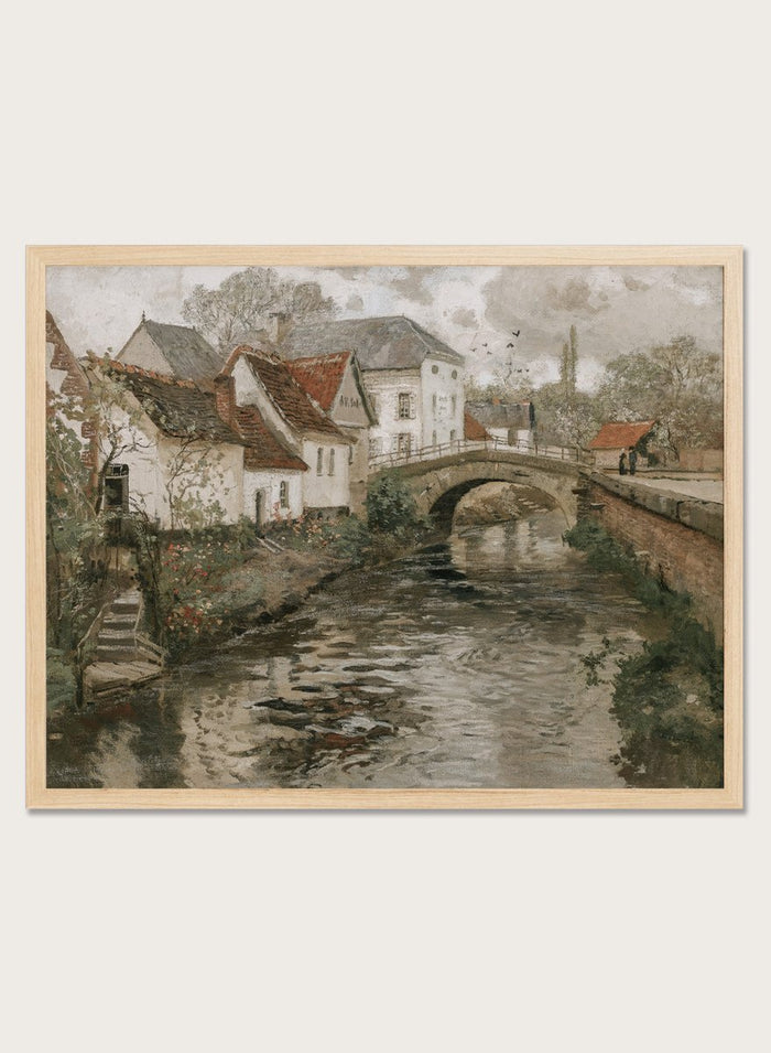 "Small Town Near La Panne, Belgium" Art Print_Sugar & Canvas_Thaulow Frits