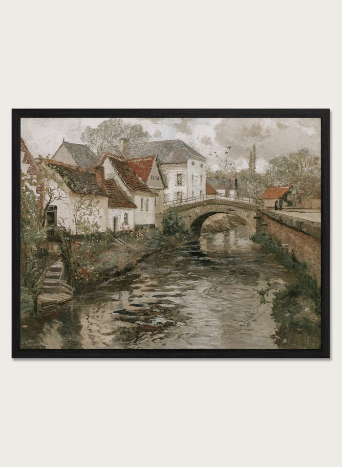 "Small Town Near La Panne, Belgium" Art Print_Sugar & Canvas_Thaulow Frits