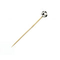 SOLIA Soccer Skewers 100 mm 100 Pieces product image,
 French made soccer skewers for appetisers desserts cocktails and party platters,
 SOLIA premium football themed food skewers for catering sports parties and food presentation