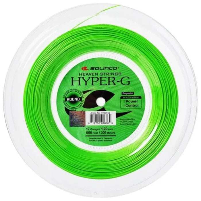 Solinco Hyper-G Round 17/1.20 200m String Reel - Green