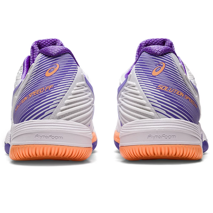 Asics Solution Speed FF 2 Women Tennis Shoes - White/Amethyst