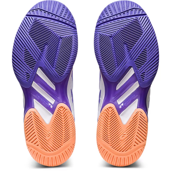 Asics Solution Speed FF 2 Women Tennis Shoes - White/Amethyst