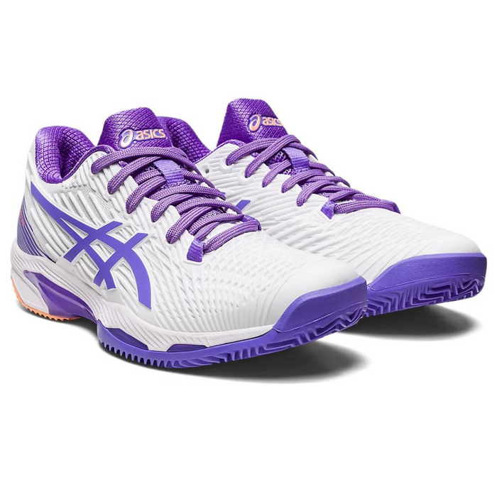 Asics Solution Speed FF 2 Womens Tennis Shoes - White/Amethyst  Clay