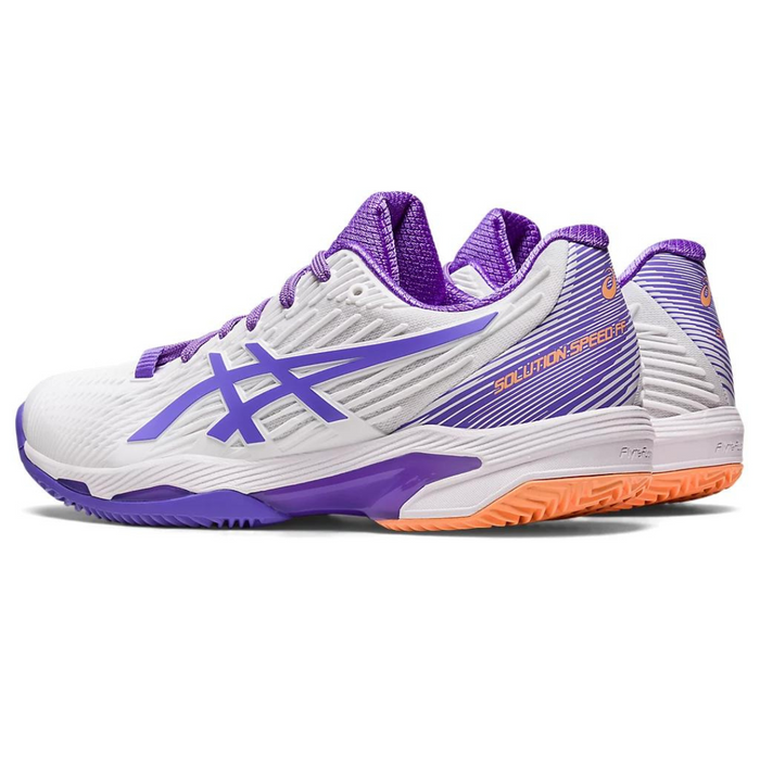 Asics Solution Speed FF 2 Womens Tennis Shoes - White/Amethyst  Clay