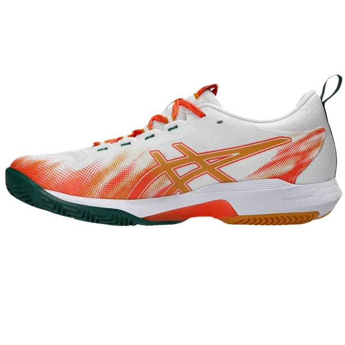 Asics SONICSMASH FF Mens Padel Shoes - White/Energy Orange