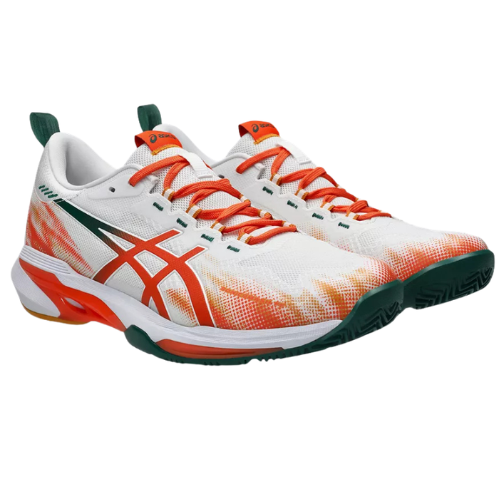 Asics SONICSMASH FF Mens Padel Shoes - White/Energy Orange