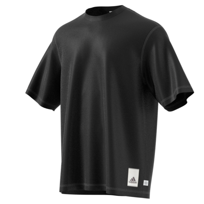Adidas Sportwear Caps Mens Tennis Tee - Black