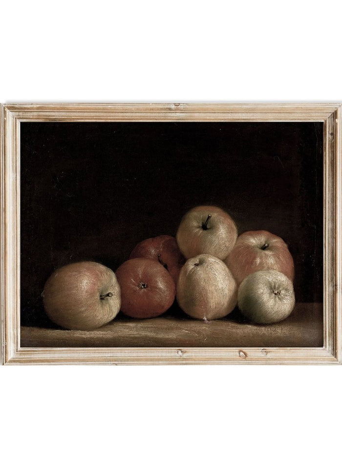 "Still Life of Apples" Art Print_Sugar & Canvas_Continental School